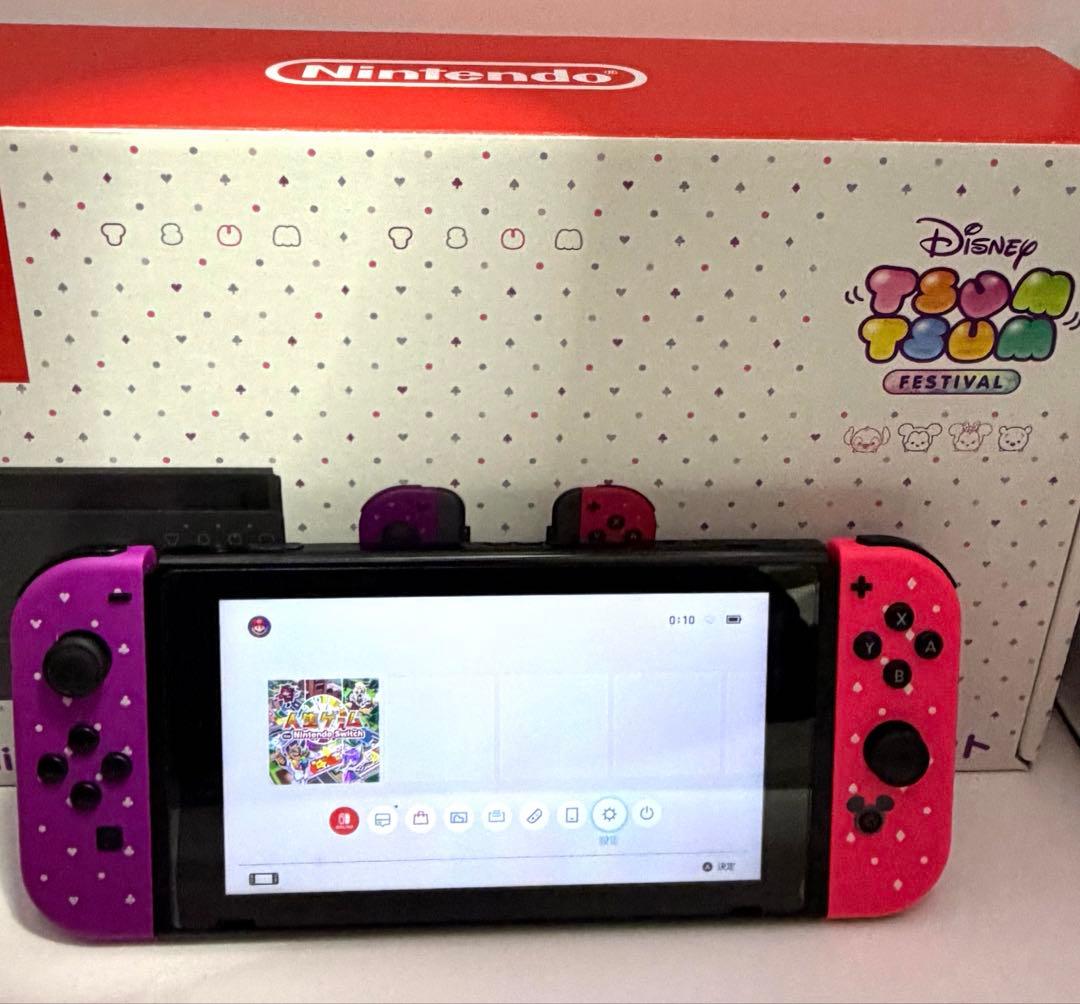 任天堂Switchディズニー ツムツムフェスティバルと予備ジョイコン1セット