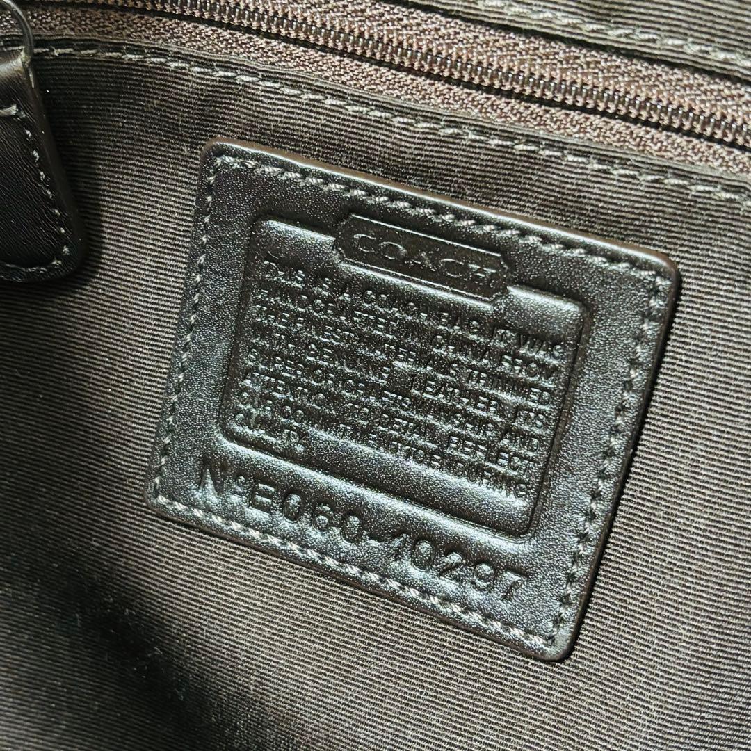 【美品】COACH ソーホー シグネチャー ワンショルダー10297 ブラウン