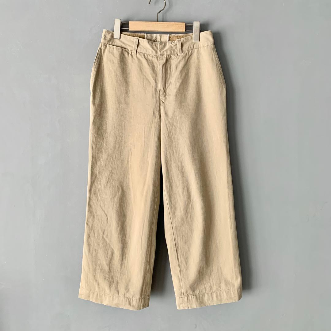 45R おこめチノのシャルロットパンツ 2 ベージュ チノパン