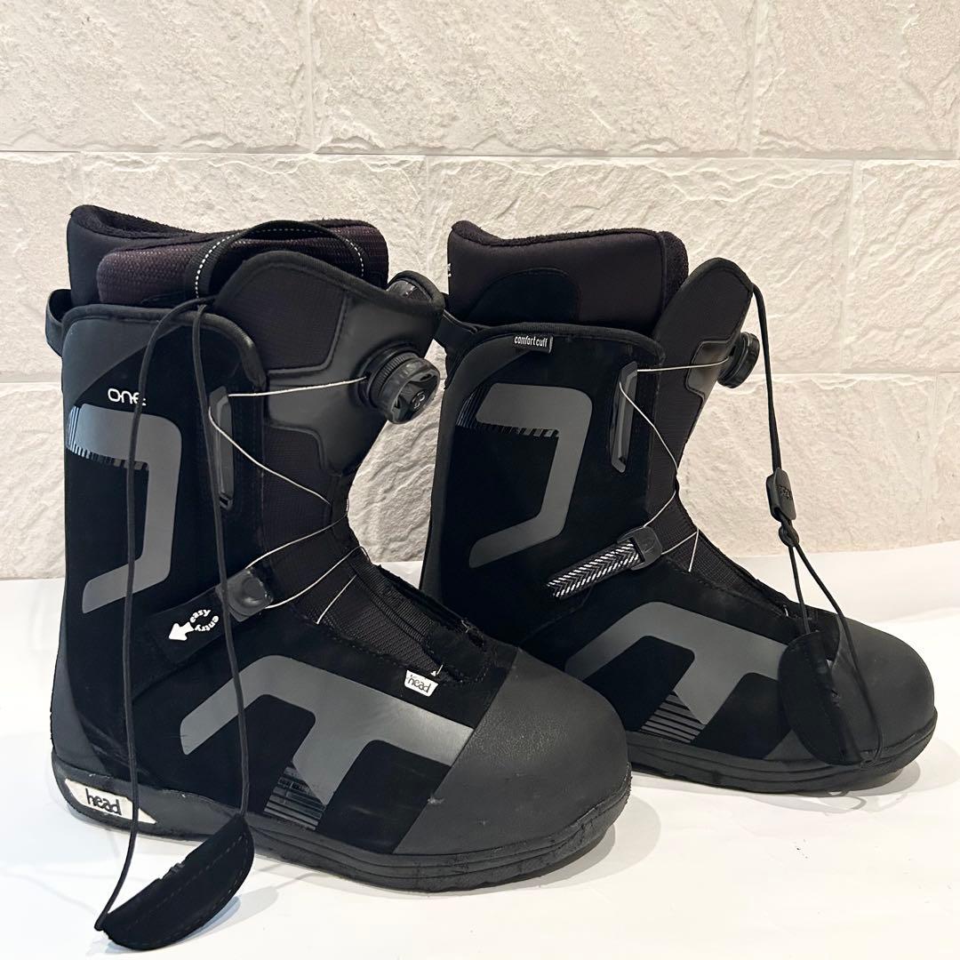 極美品　head ヘッド　黒スノーボードブーツ　BOA ダイヤル式　28㎝