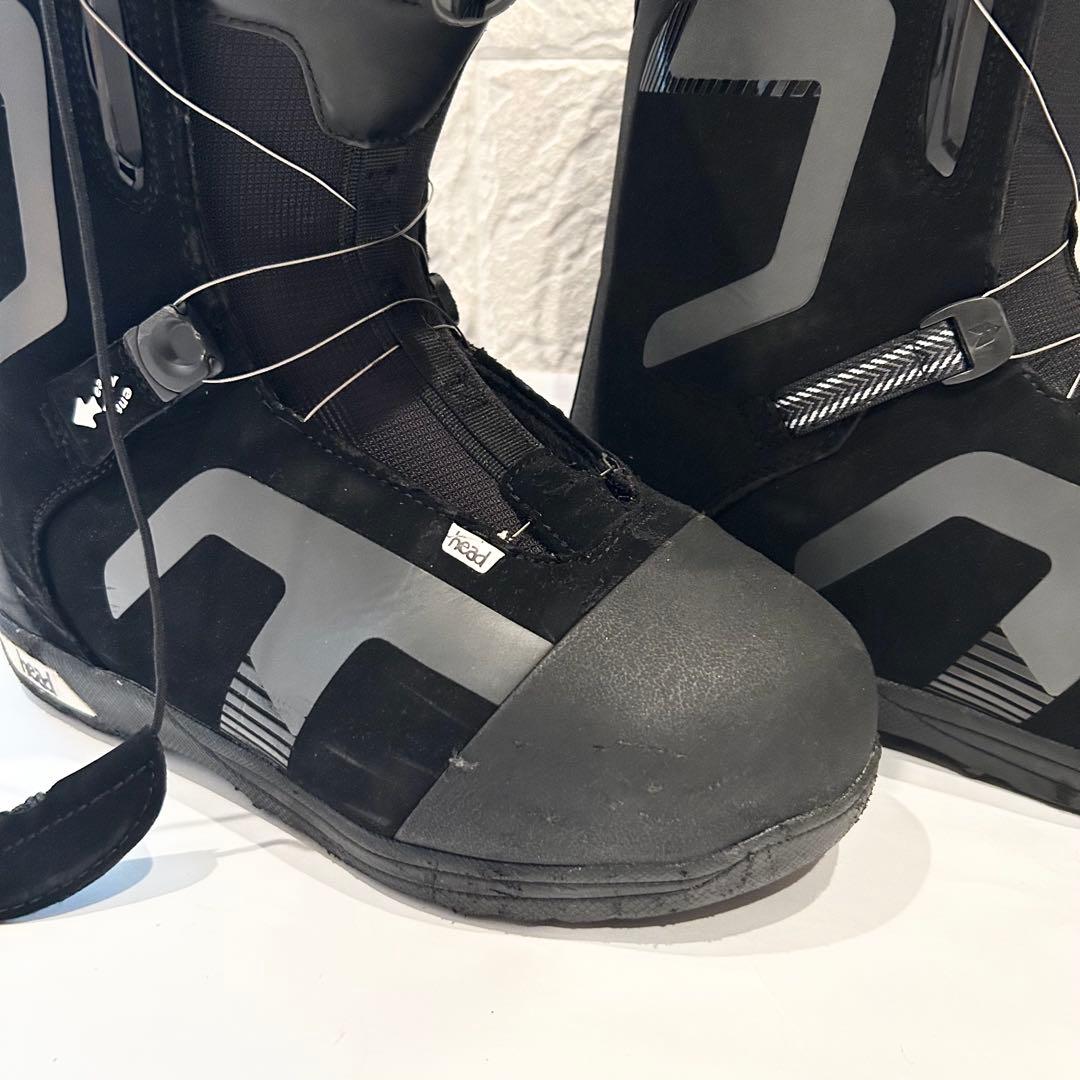 極美品　head ヘッド　黒スノーボードブーツ　BOA ダイヤル式　28㎝