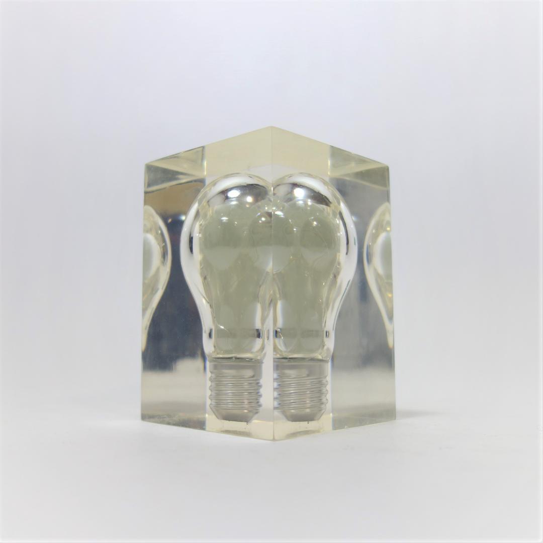 ヴィンテージ アクリル ルーサイト スカルプチャー オブジェ ポップアート