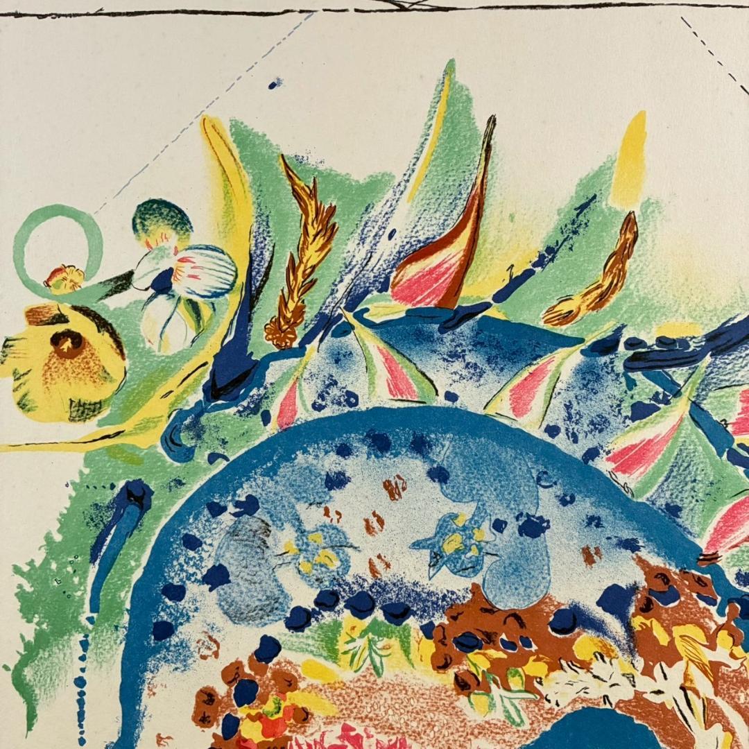 サルバドール・ダリ リトグラフ 版画 直筆サイン入り 限定品 額縁入り