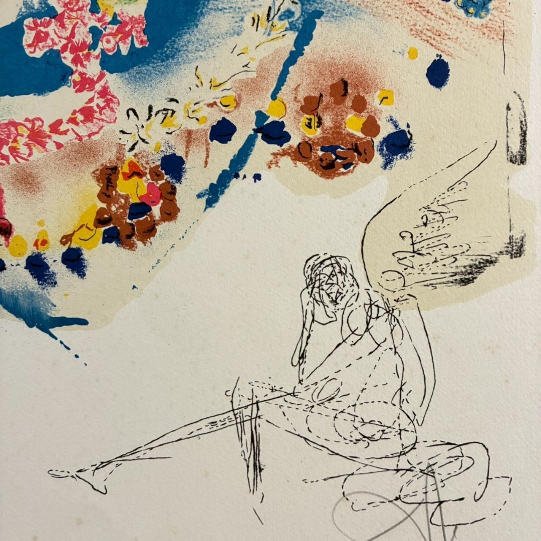 サルバドール・ダリ リトグラフ 版画 直筆サイン入り 限定品 額縁入り