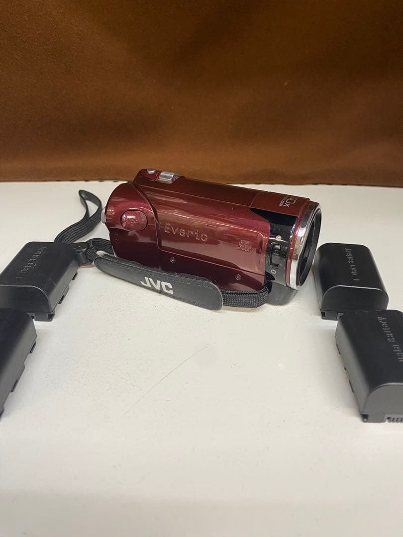 動作確認済★JVC Everio エブリオ GZ-HM460-R⭐︎バッテリー4個