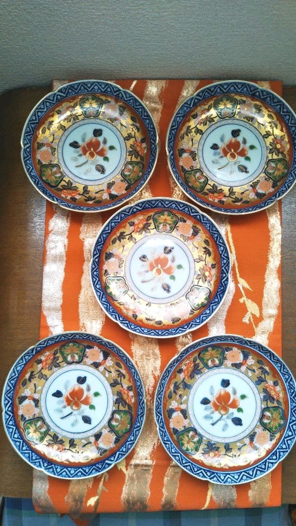 有田焼古伊万里日肥其泉昭和年製5枚セット