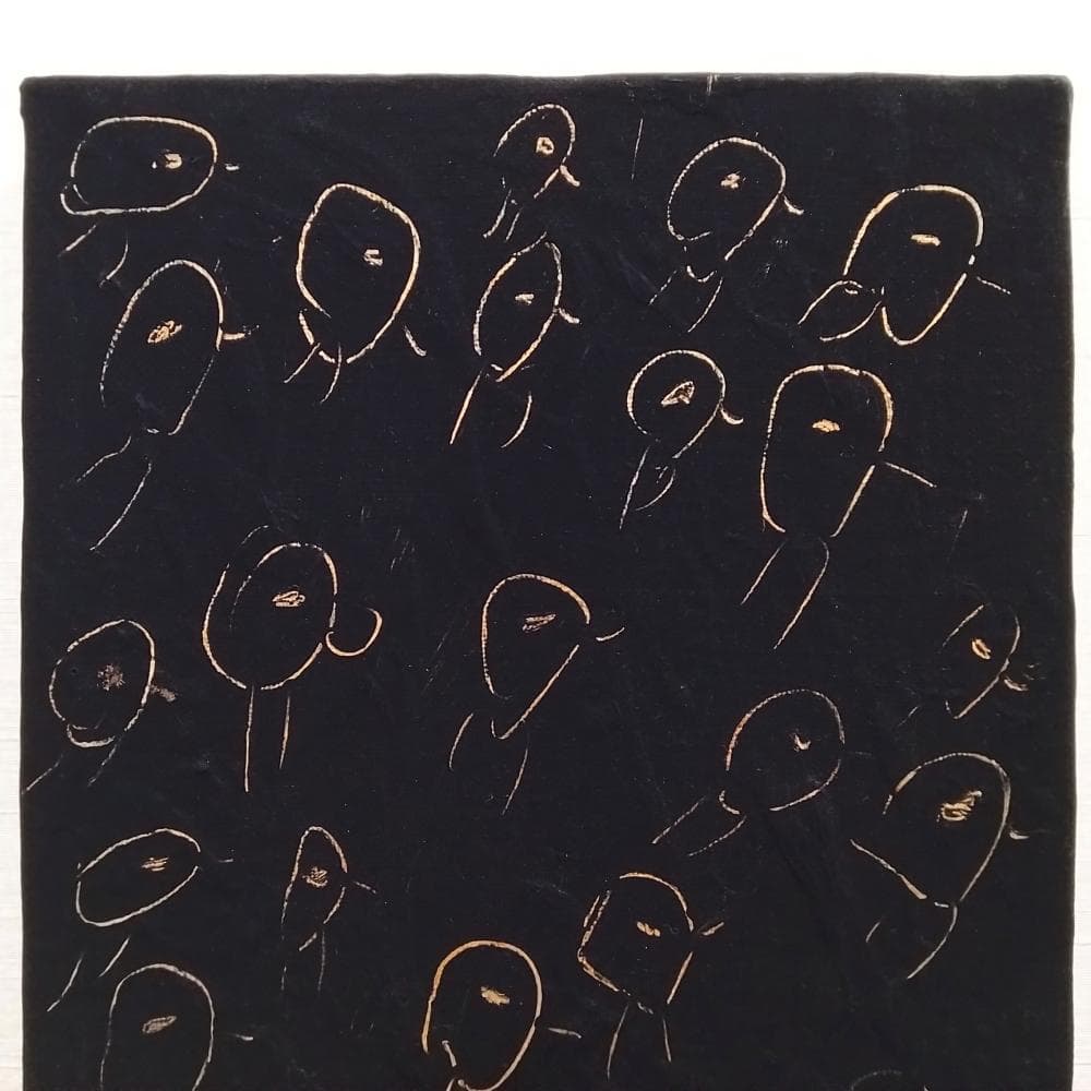 内野隆文 ラッシュアワーバード 絵画 M3号 現代美術 アート作品 鳥