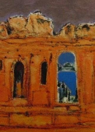 三岸節子、「テアトルにて」、厳選、希少画集・額装画、人気作品、新品高級額 額装付