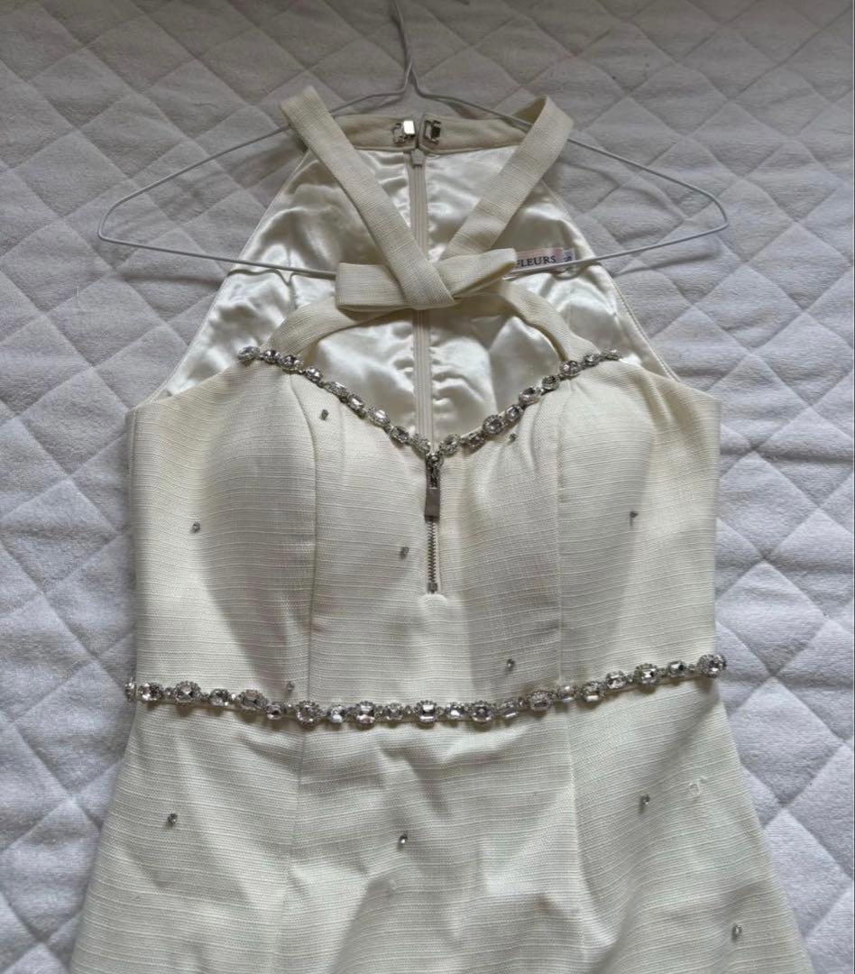 ROBE de FLEURS イエローミニドレス