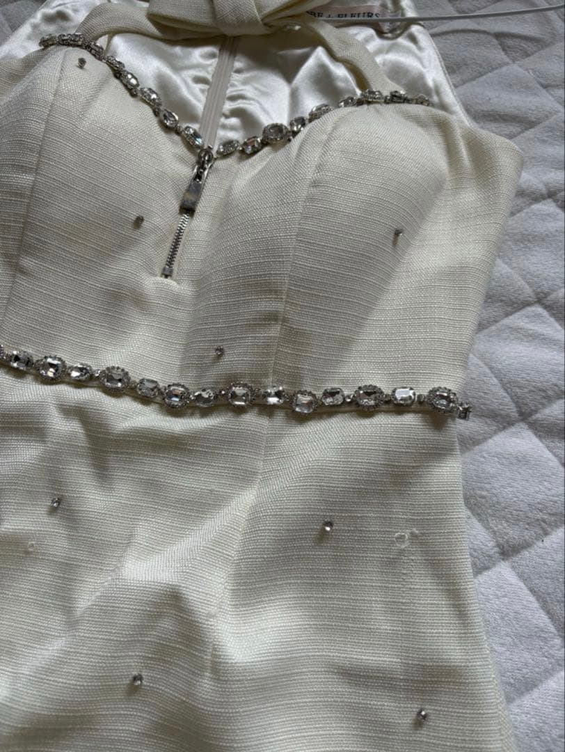 ROBE de FLEURS イエローミニドレス