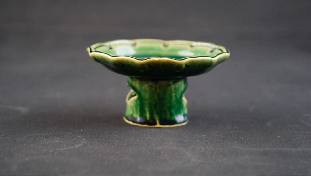 総織部高台皿 5客揃 幸兵衛窯 加藤卓男