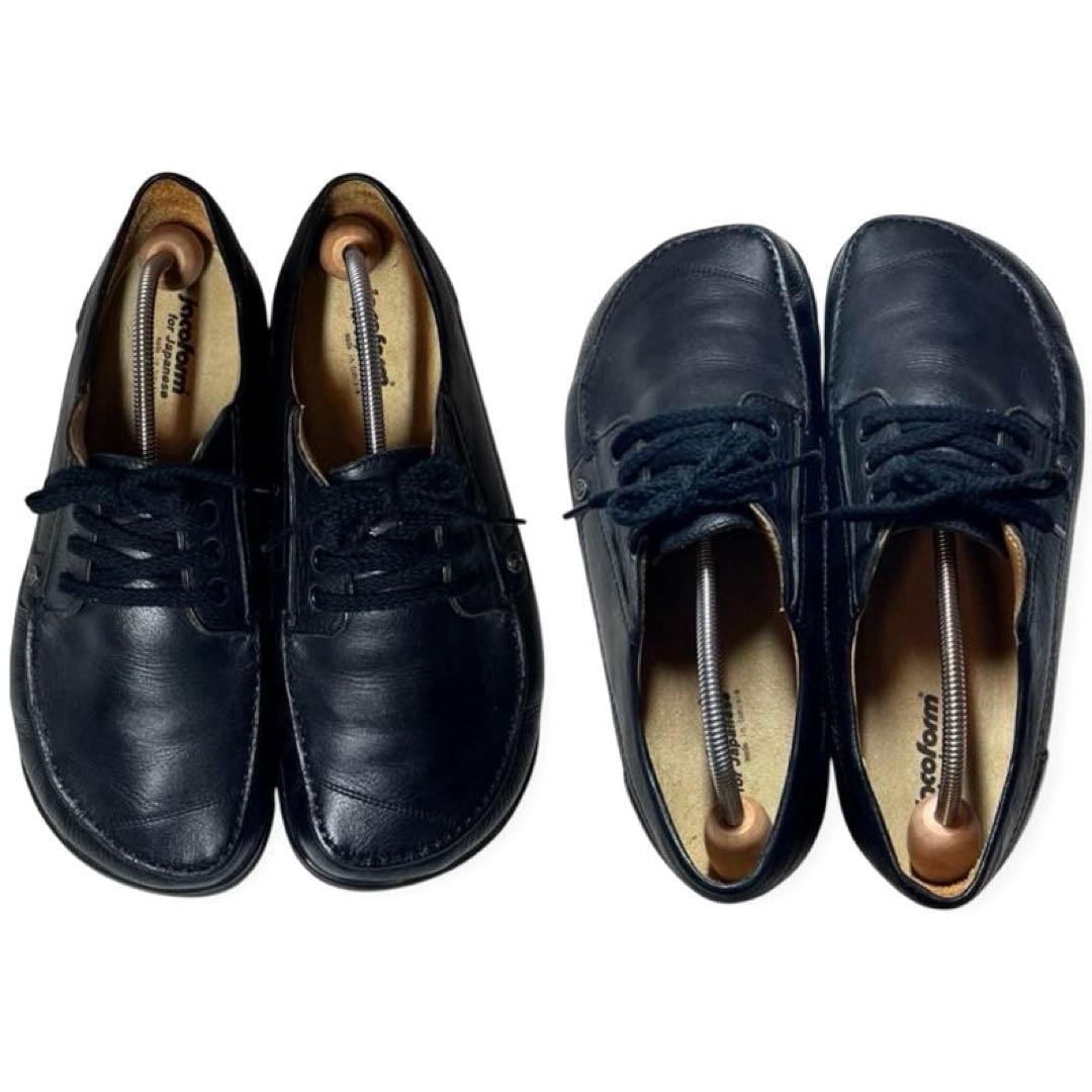 【超美品】jacoform ヤコフォーム レザーコンフォートシューズ 71/2