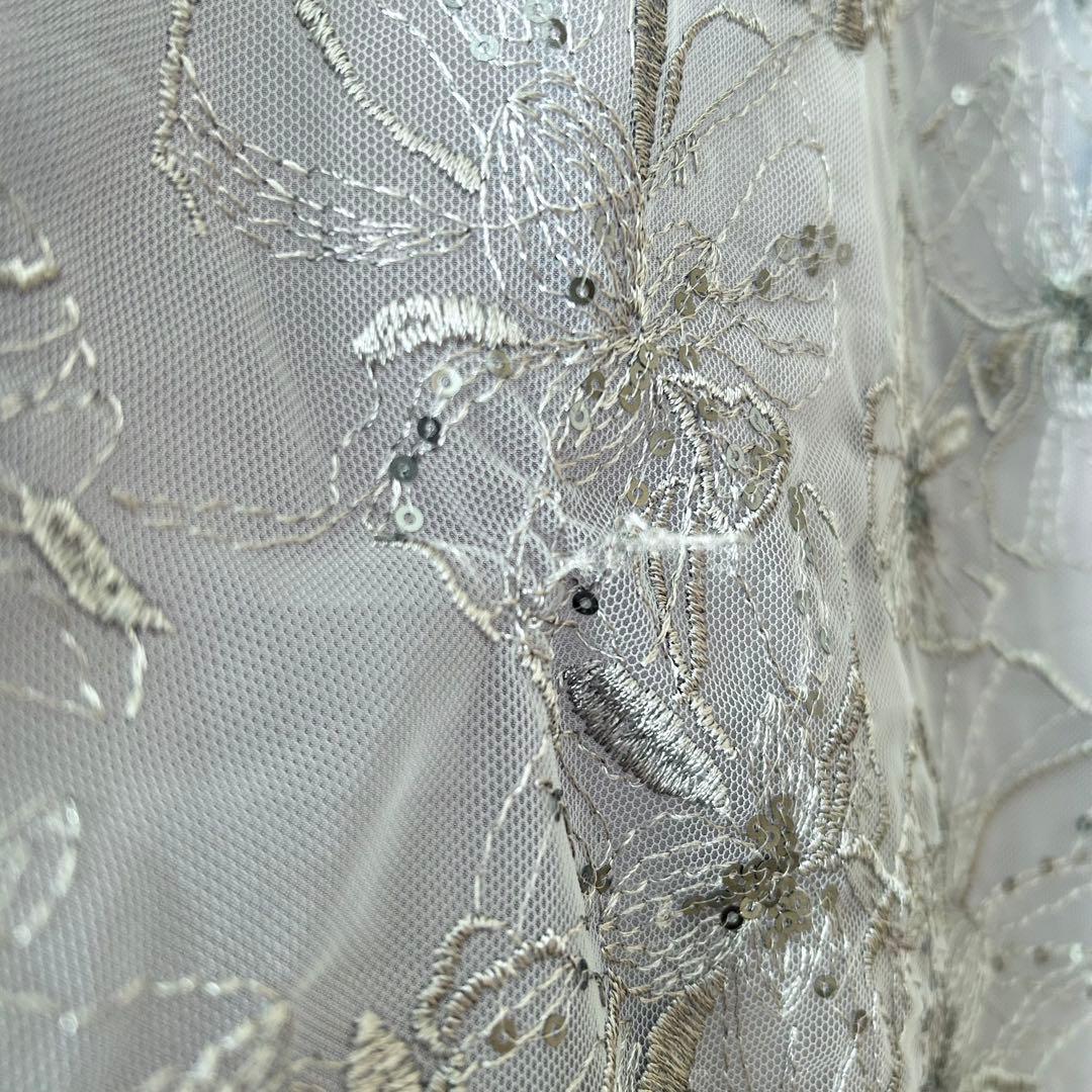 2回着用クリーニング済♡スパンコール パーティー ドレス 結婚式 お呼ばれワンピ