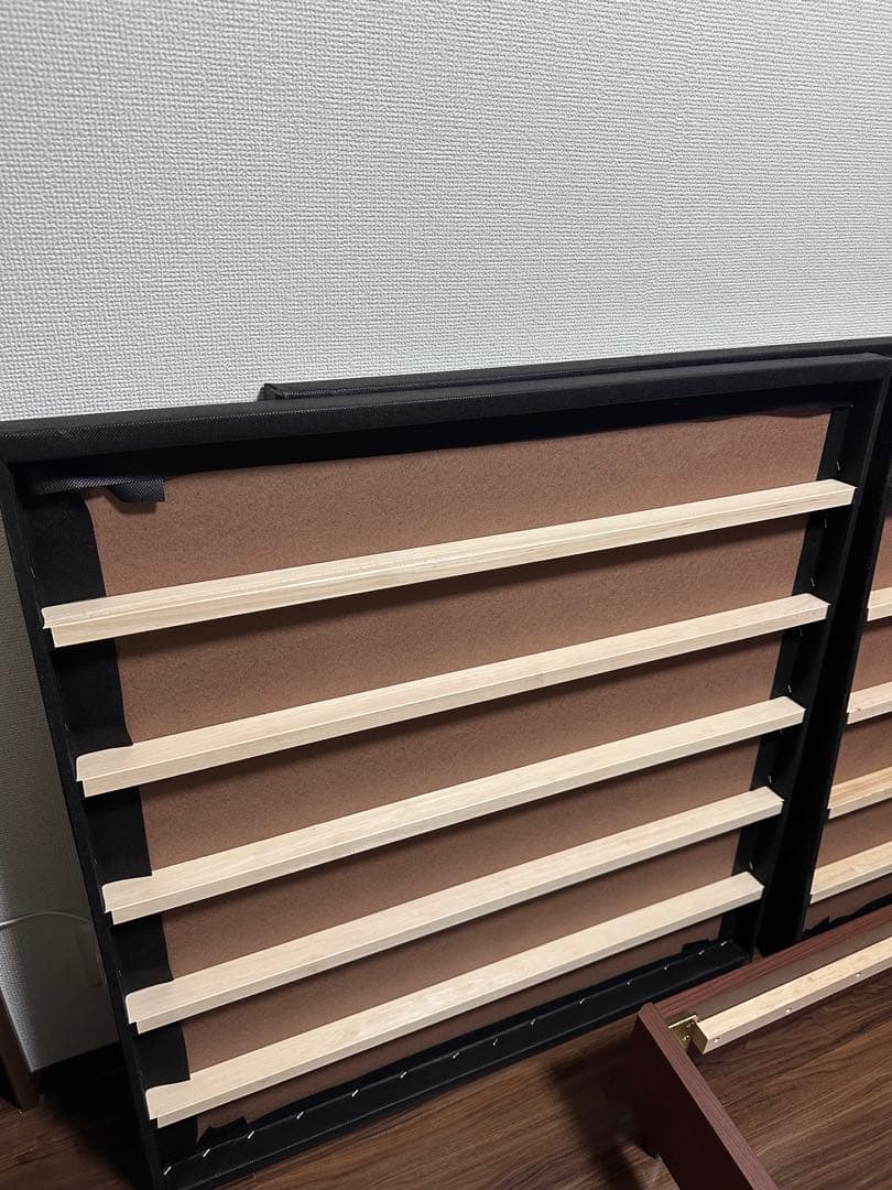 【お得】ベッドフレーム シングル ニューライトブラウン 宮 コンセント