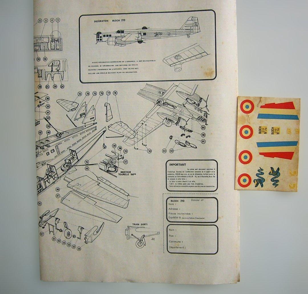 Heller1/72 ①NORATLAS双胴輸送機 ②BLOCH夜間爆撃2個出品