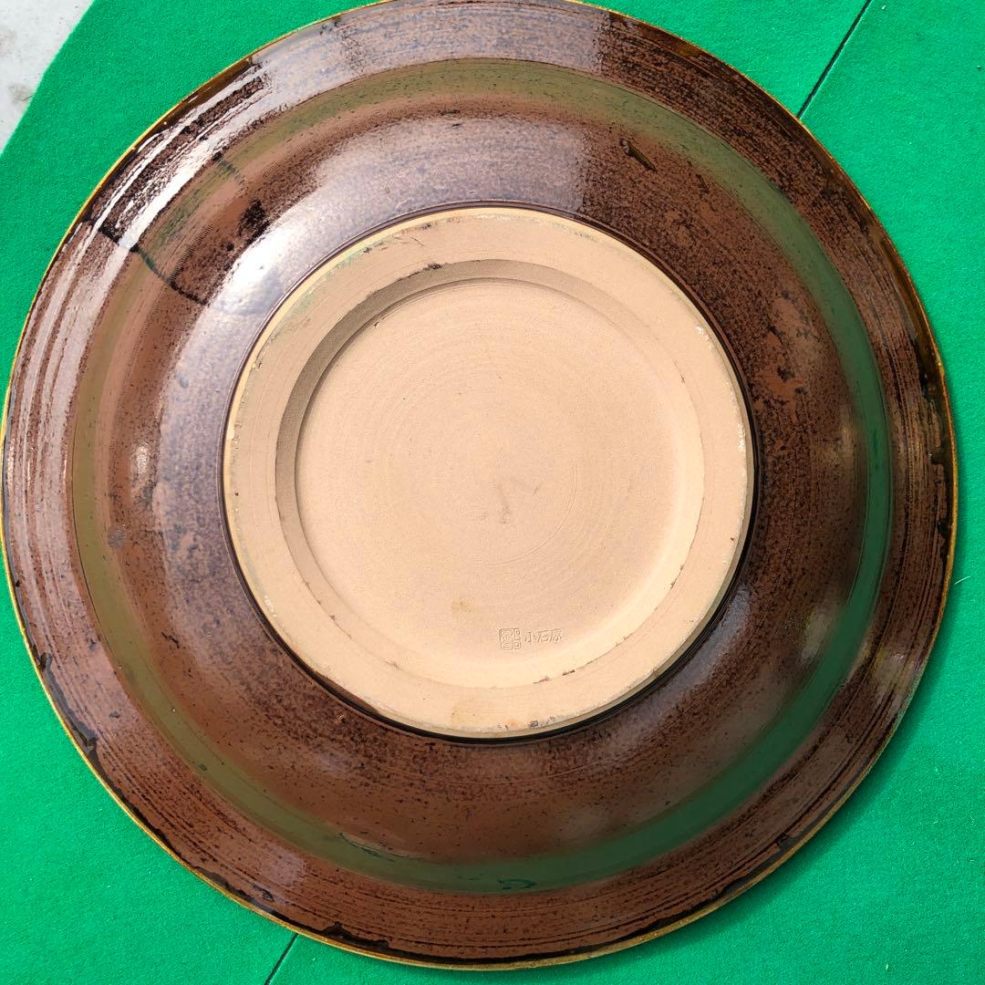 小石原焼　特大皿　陶器　骨董品