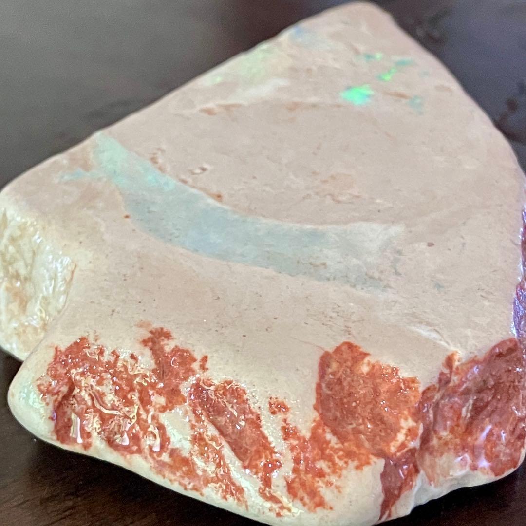 プレシオサウルスのヒレ骨 オパール 化石 標本 オーストラリア