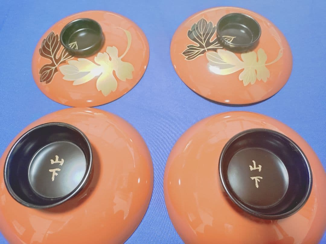 輪島塗 美術漆器 蒔絵煮物椀 雑煮 2椀セット