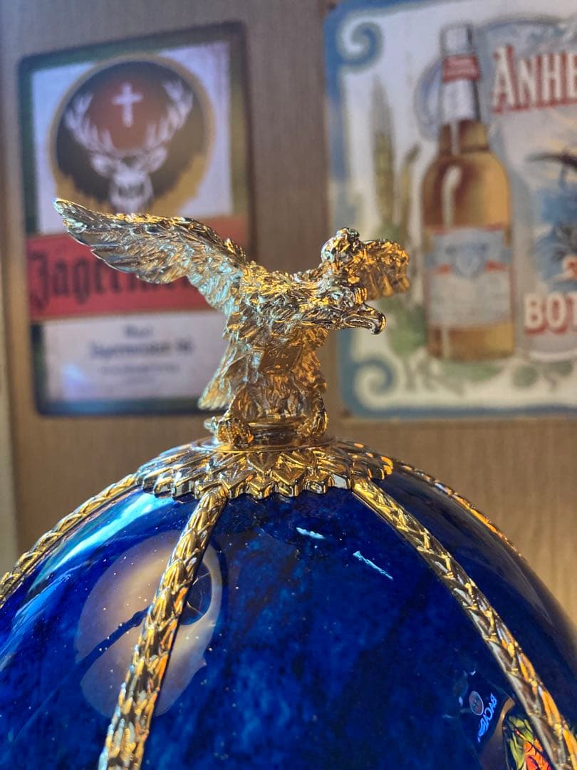 ラドガ インペリアルコレクション 青 ベネチアングラス デキャンタ 空