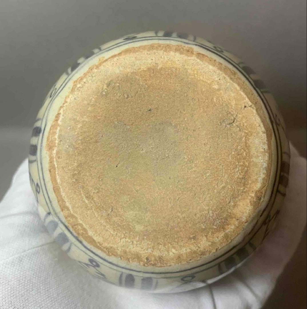 中国 染付鳳凰絵瓶　f2250417