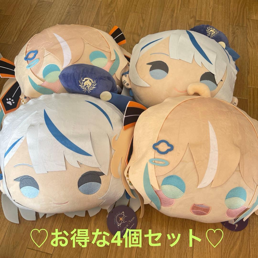 ウェザープラネット BIGフェイスクッション 雨海ルカ 天晴ひなた 4個