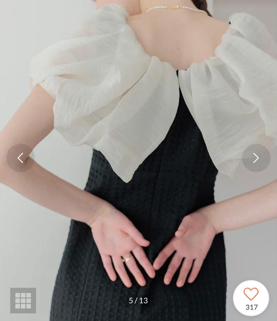 【LEJA】2WAYオフショルダーパフスリーブ マーメイドワンピースロングドレス