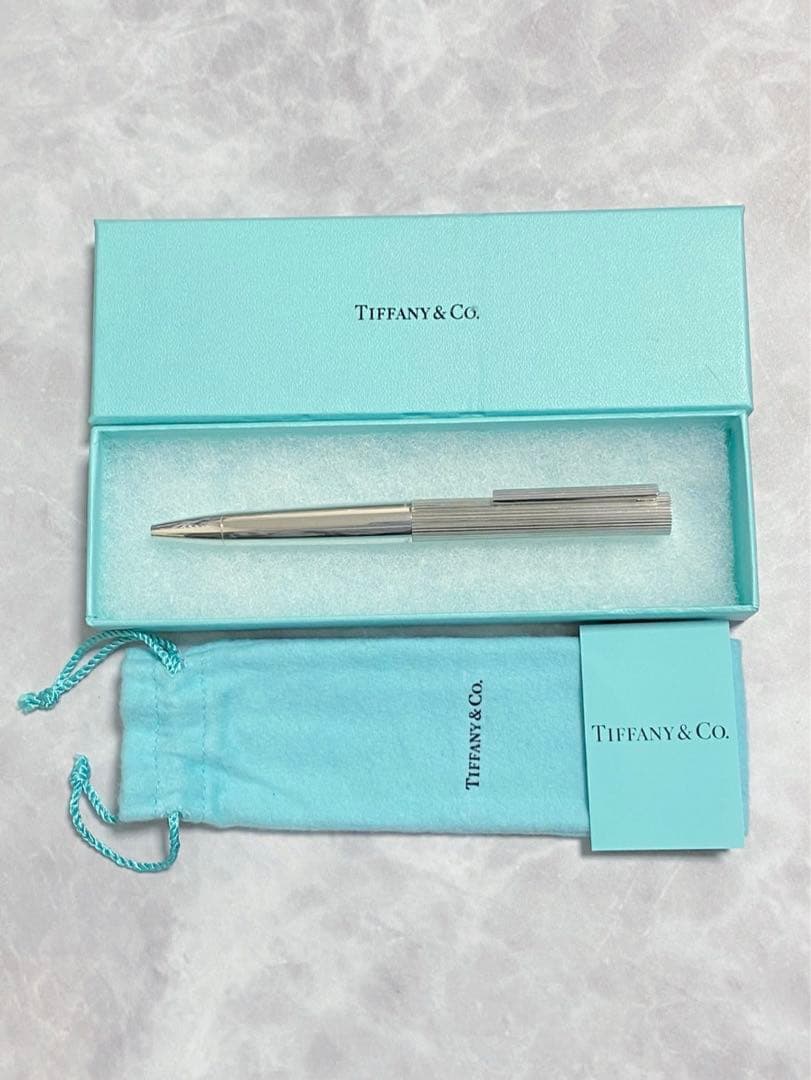 ティファニー ボールペン silver 925 太め 希少 ツイスト式