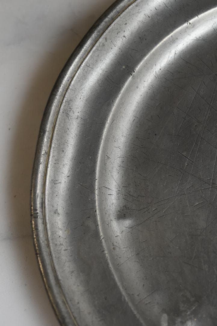 フランス18/19世紀 キズキズ イニシャル エタン皿 アンティーク