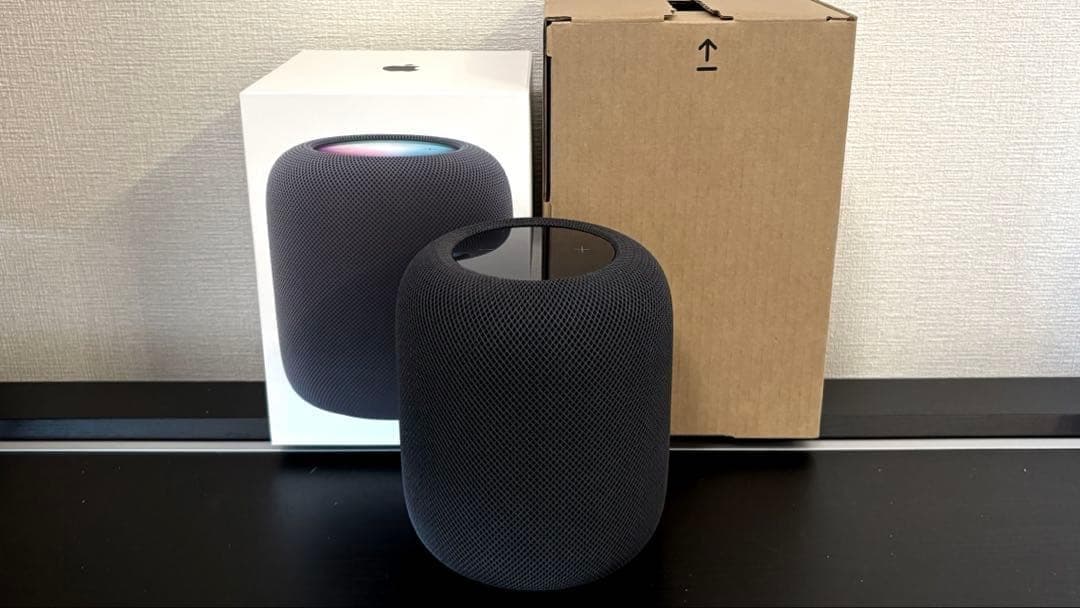 美品】Apple HomePod（第2世代：MQJ73J/A）ミッドナイト - メルカリ