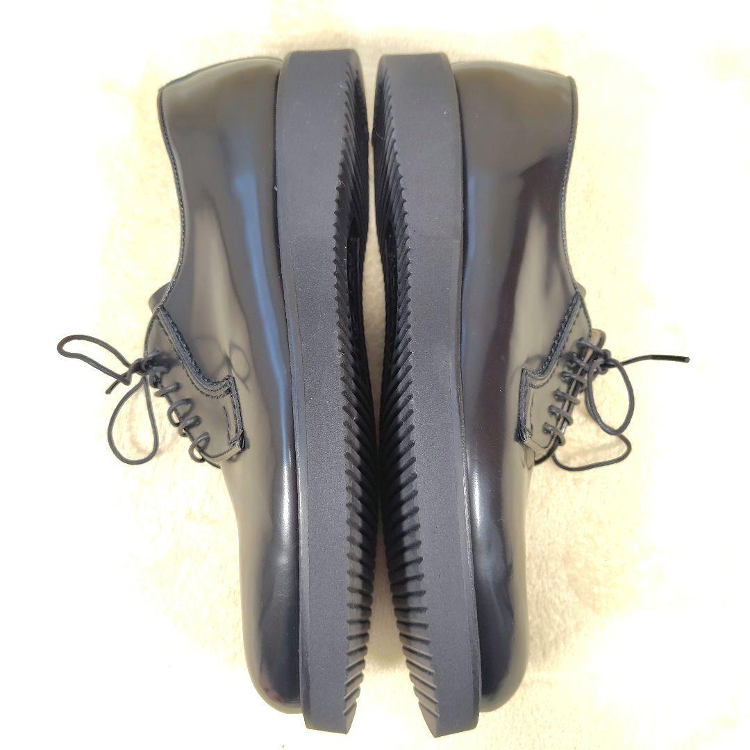 極美品 ハルタ ポストマンシューズ ビブラムソール 711P ブラック 27.5