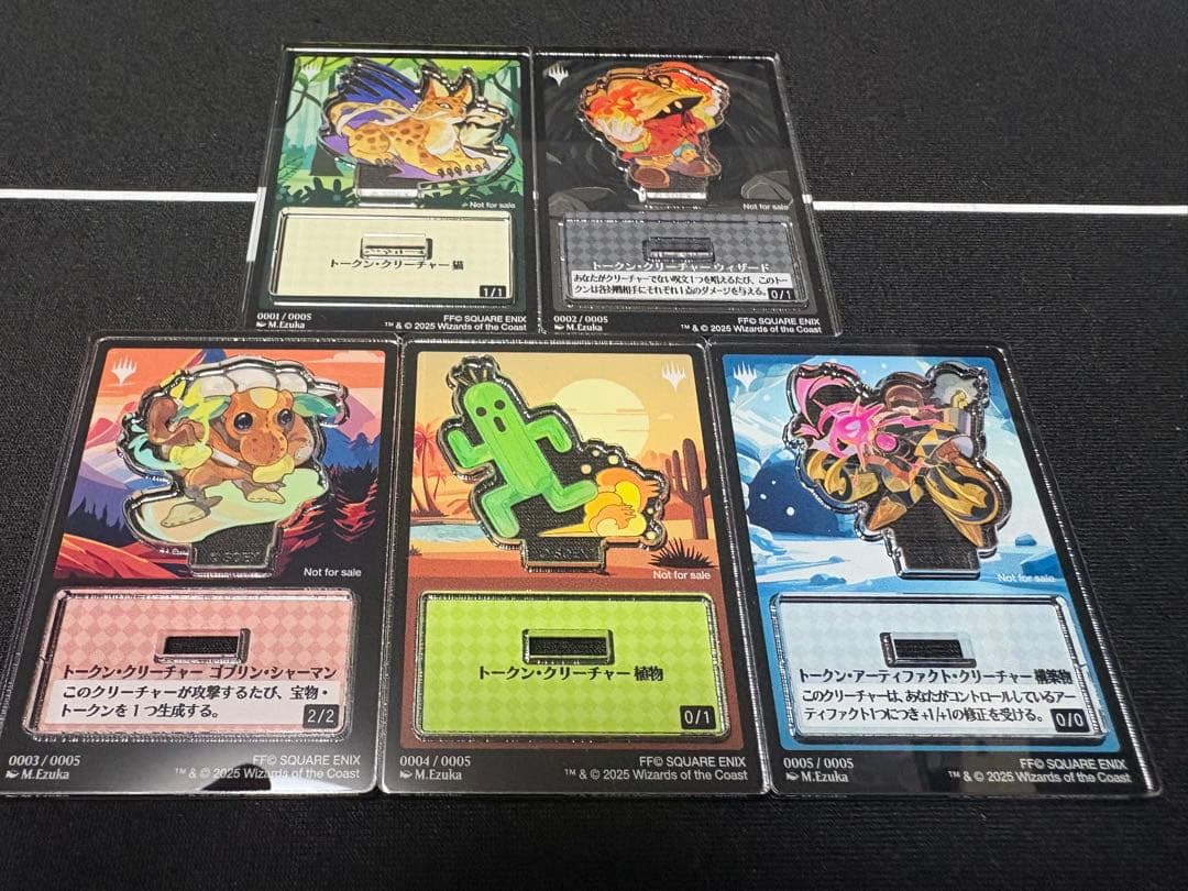 MTG FINローソン限定 アクリルスタンドトークン 5種コンプセット