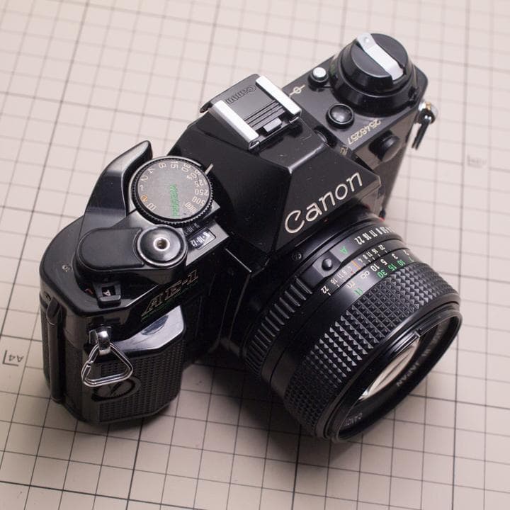 キヤノン AE-1 PROGRAM ブラック NFD 50mm f1.4 動確済 CANON AE-1 PROGRAM