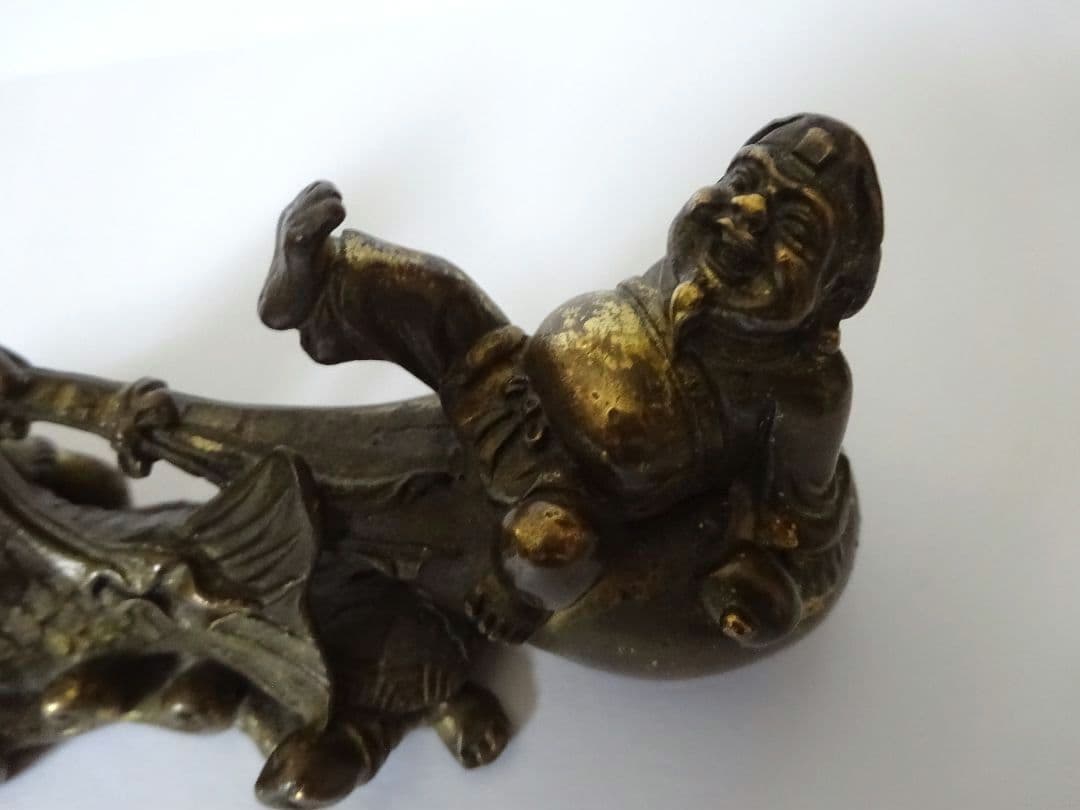 恵比寿さんと大黒天さんの置物　金属製 　インテリア　七福神　金属工芸