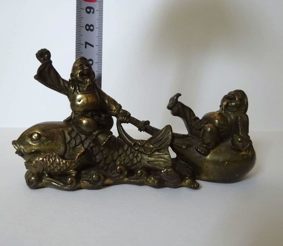 恵比寿さんと大黒天さんの置物　金属製 　インテリア　七福神　金属工芸