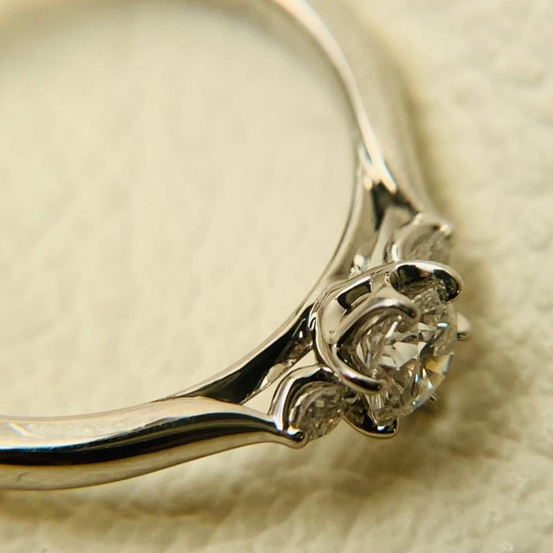 極美品 俄 ダイヤモンド 白鈴 pt950 ダイヤモンド プラチナ リング 指輪
