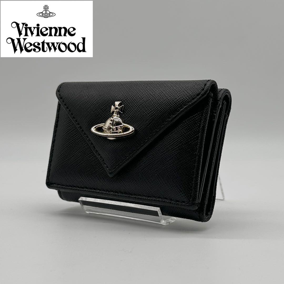 美品Vivienne Westwood 三つ折り財布 黒