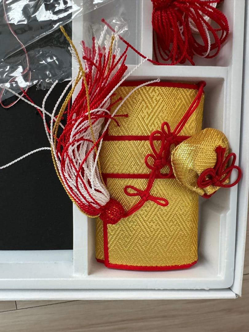 七五三 作り帯とはこせこセット　7歳用 /髪飾りのおまけ付き