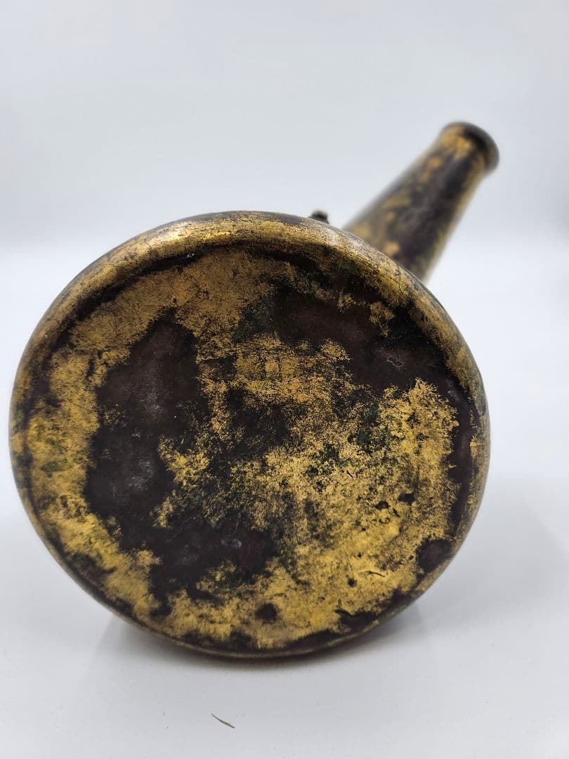 徳川家伝来 三つ葉葵紋 金銅薬缶 大名道具 煎茶道具 湯沸 時代物 骨董