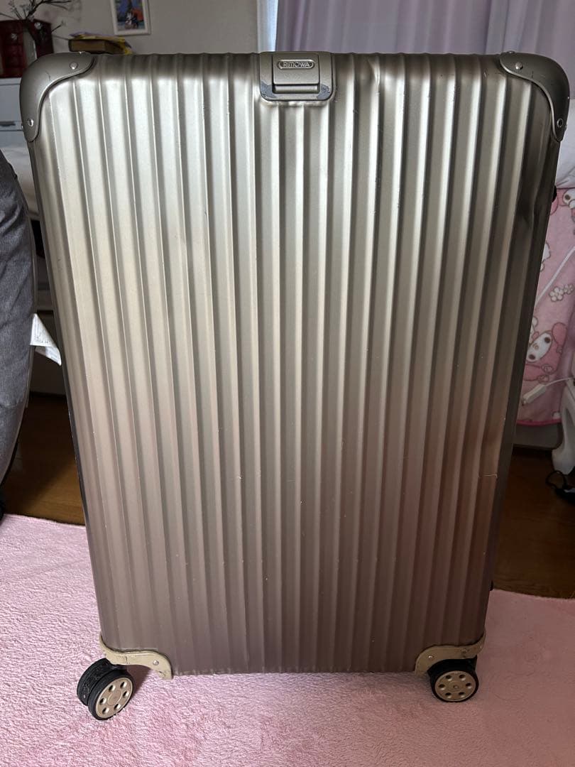 RIMOWAトパーズ 97L アルミスーツケース Lサイズ 大型 4輪 シルバー