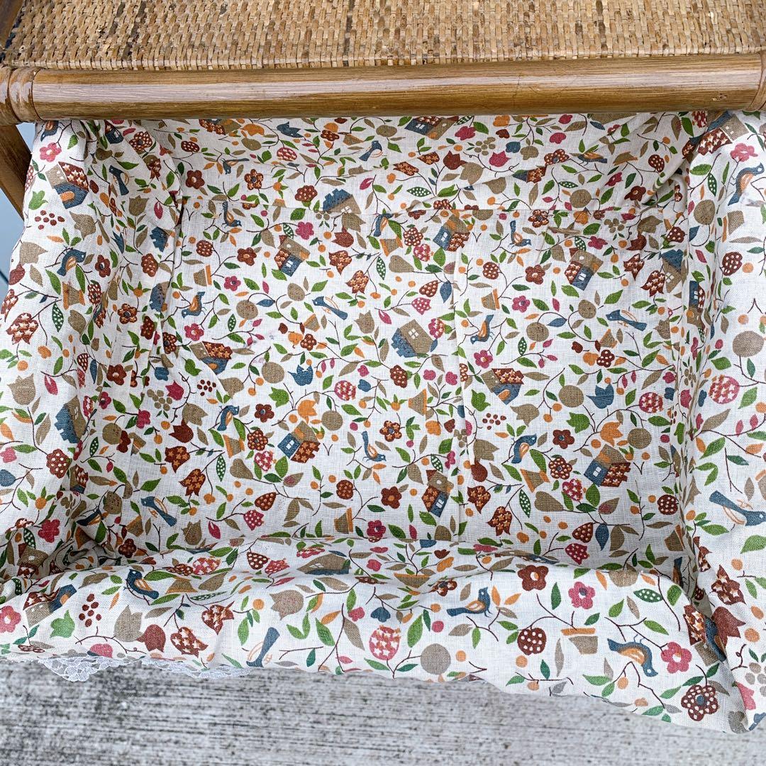 【送料込】ラタン 籐 ヴィンテージ収納 5段チェスト キャスター付 アンティーク