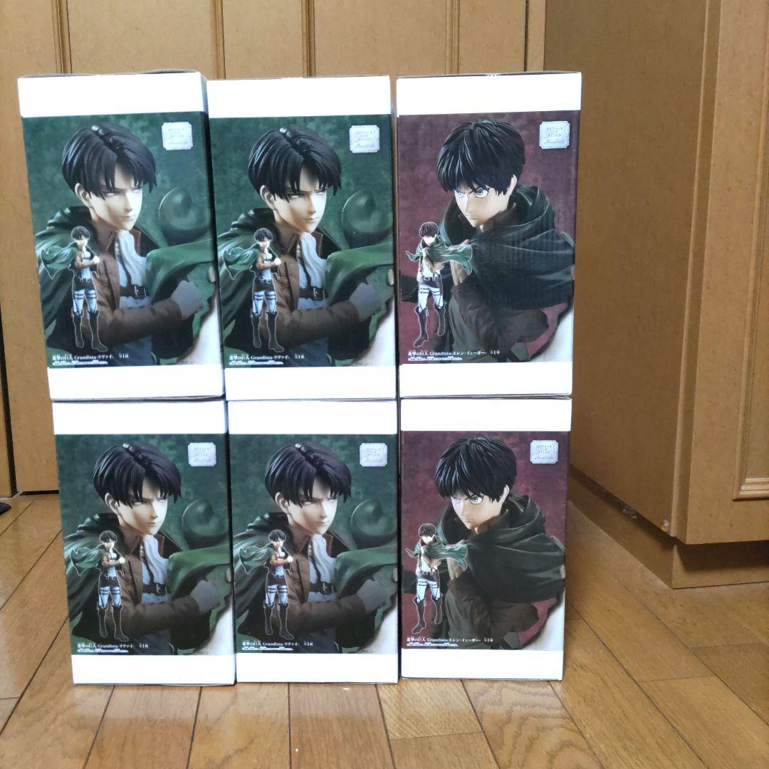 進撃の巨人 Grandista リヴァイ エレン フィギュア 6体セット - メルカリ
