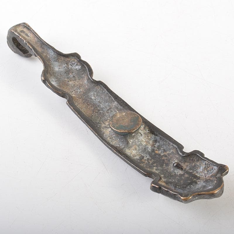 中国　古銅獣面　帯鈎　C　7708E