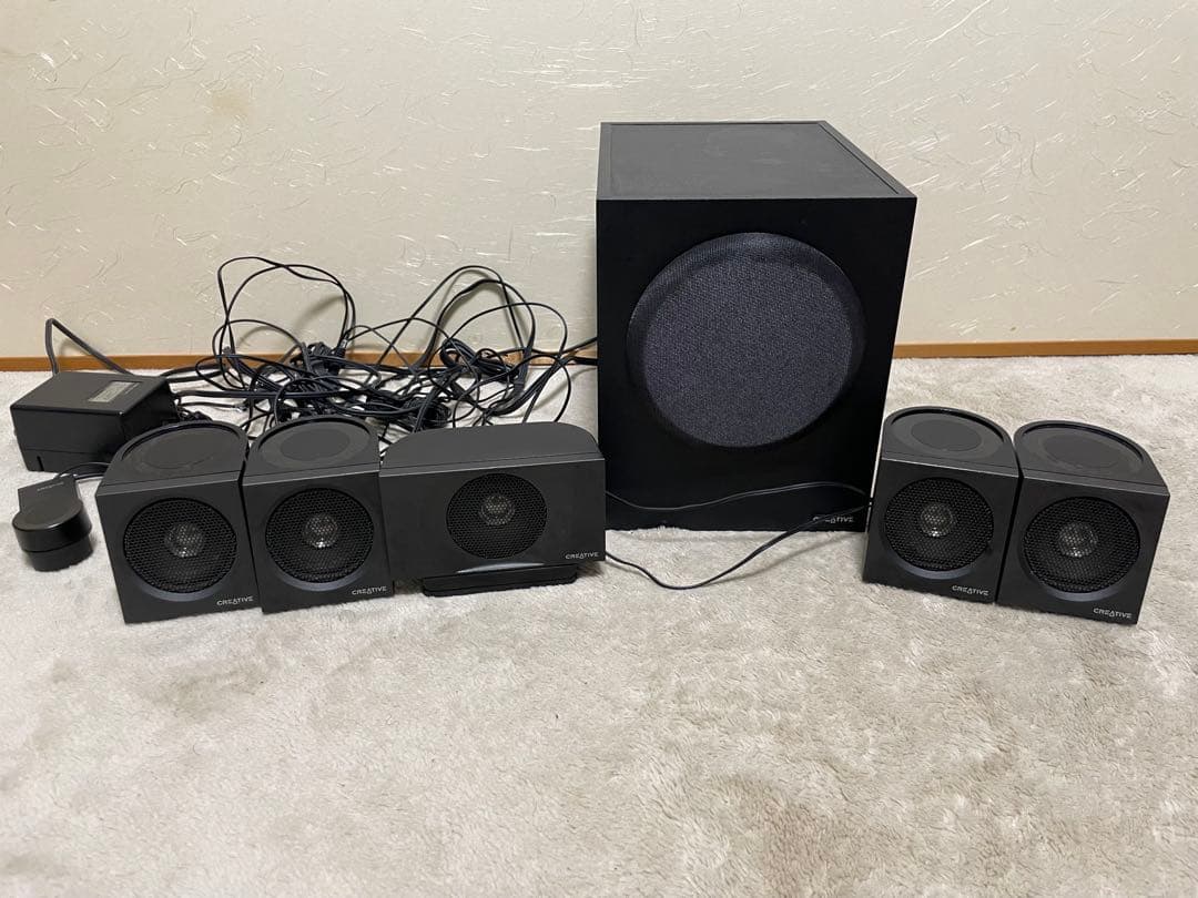 【美品】Creative T6200 5.1チャンネルスピーカーセット Creative Inspire T6200 | スタック機能によるフロントサラウンド