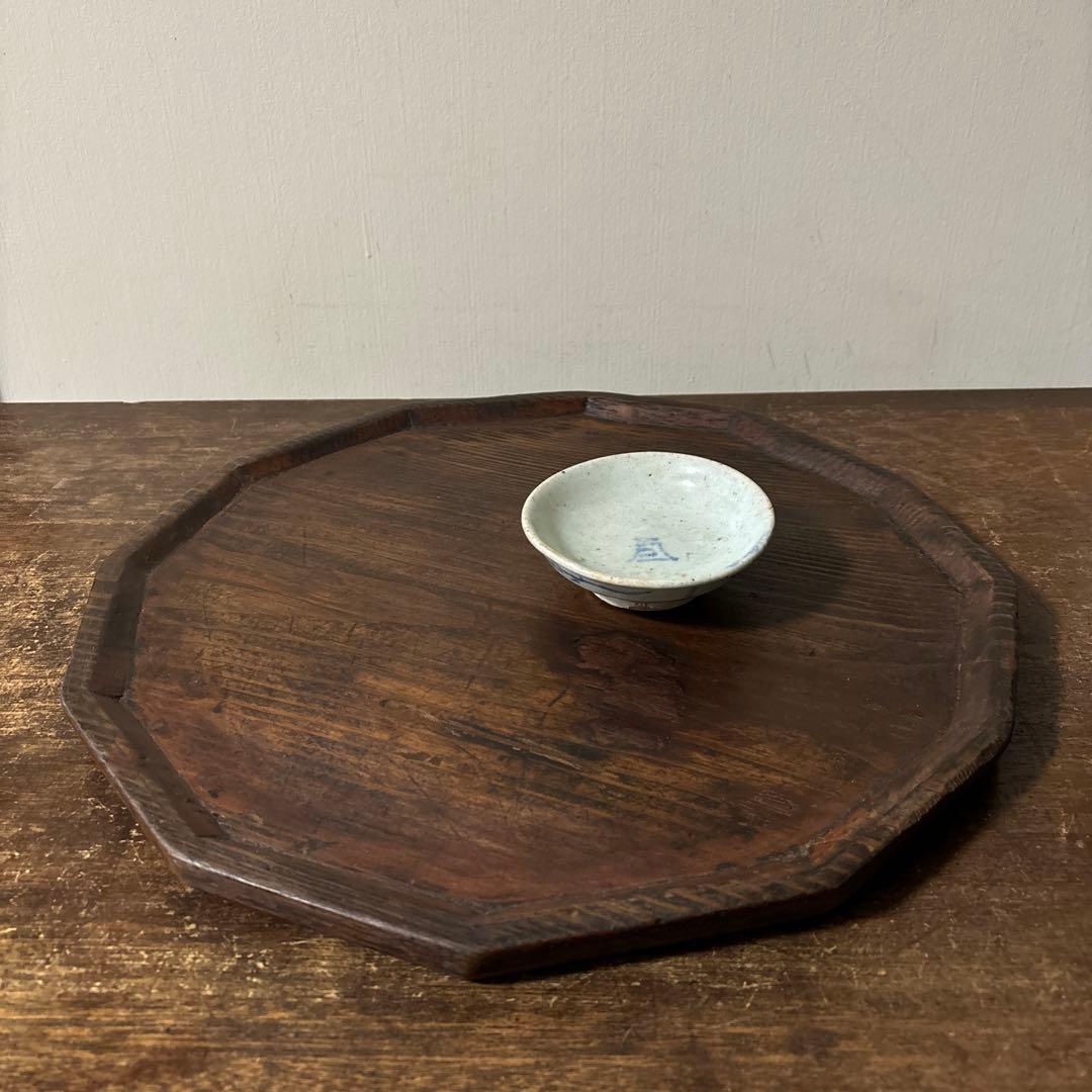 李朝十二角膳天板その66 盆.古道具.骨董品.韓国骨董.