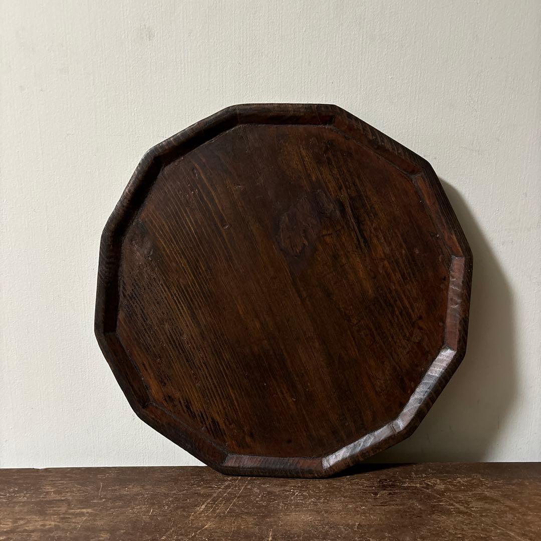 李朝十二角膳天板その66 盆.古道具.骨董品.韓国骨董.