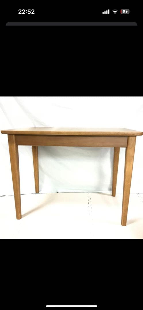 unico NAUHA カフェテーブル 引き出し付き