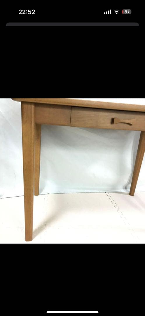 unico NAUHA カフェテーブル 引き出し付き