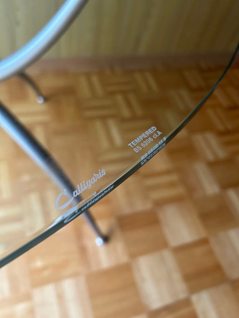 カリガリス Calligaris ガラストップ ダイニングテーブル