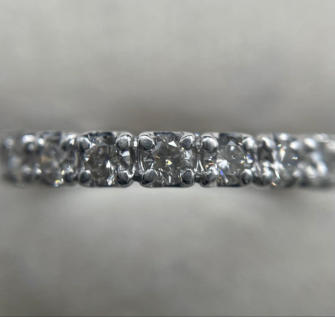 JL187★高級 ダイヤモンド1ct プラチナ フルエタニティ リング