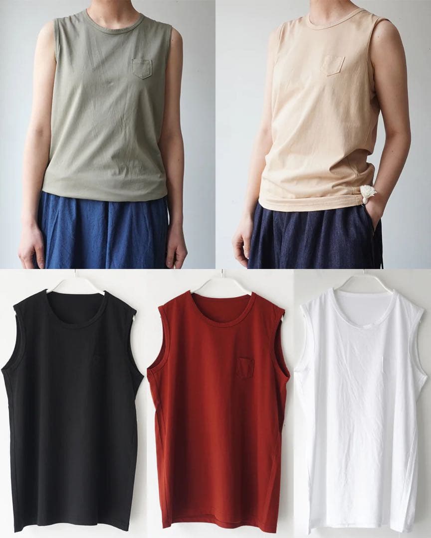 ⚠️専用出品【新品未開封】ゴーシュ オーガニックスビン天竺 タンクトップ レッド